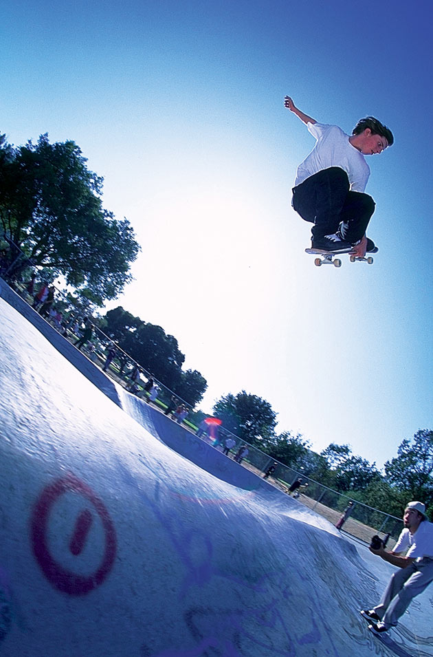 Tom Penny mute grabs his way to freedom during the opening of the Santa Rosa park in 1995.