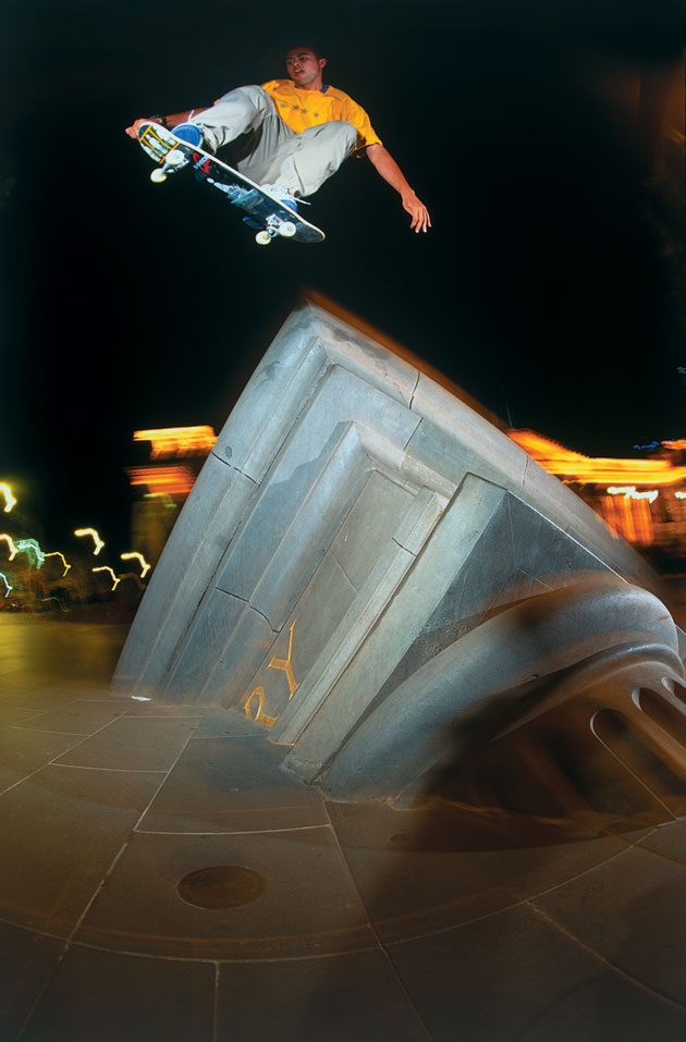 Eric Koston turns a post-apocalyptic pyramid into a launching pad.