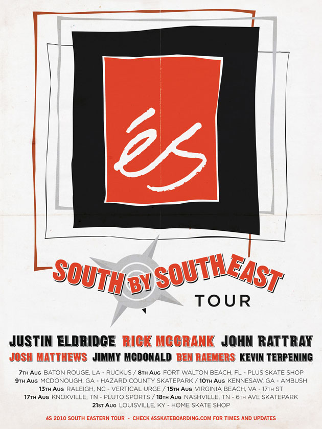 éS South By Southeast Tour poster
